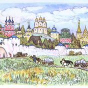 “Great Russian Novels” – a bookshelf, Anastasia Voronina